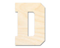 Unfinished Wood Varsity Team Font - D Shape | DIY Craft Cutout | up to 46" DIY