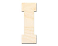 Unfinished Wood Varsity Team Font - I Shape | DIY Craft Cutout | up to 46" DIY