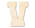 Unfinished Wood Varsity Team Font - V Shape | DIY Craft Cutout | up to 46" DIY