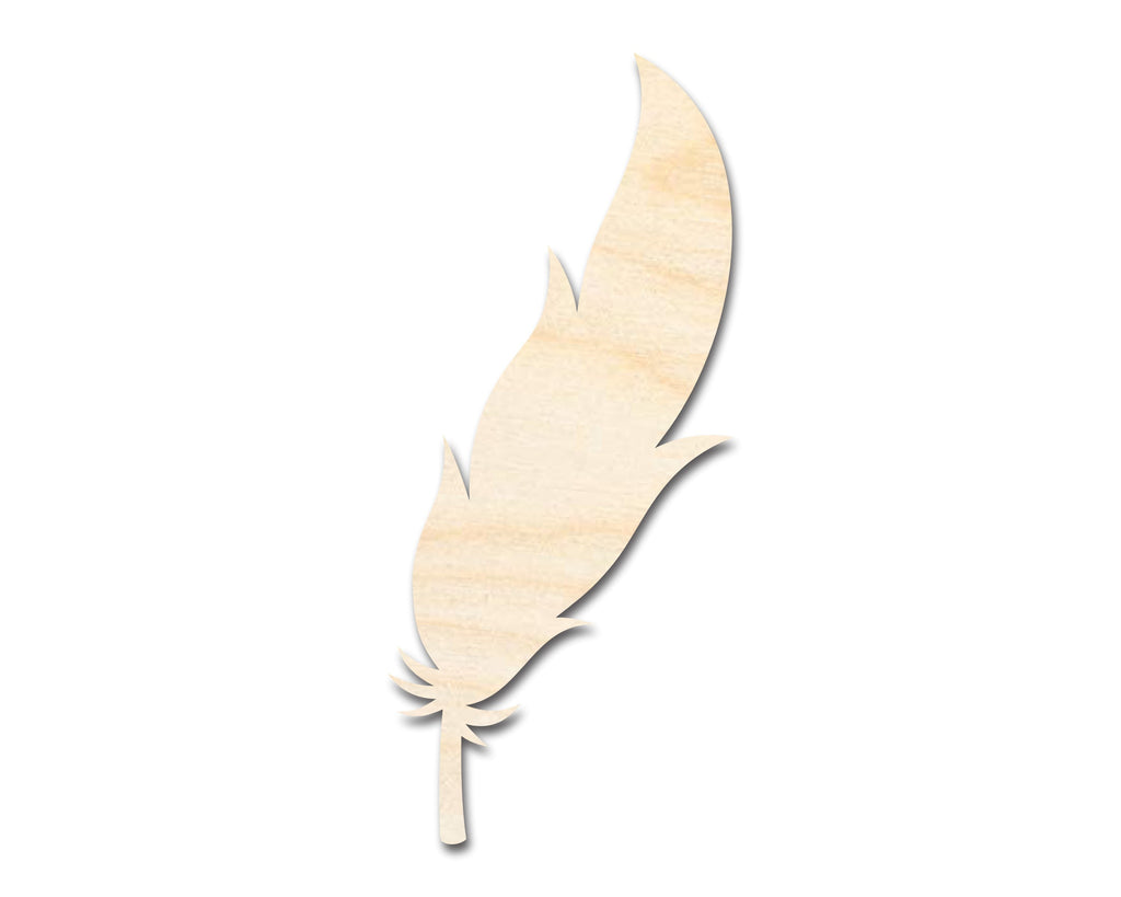 Unfinished Wood Feather Shape | DIY Craft Cutout | up to 46" DIY