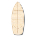 Unfinished Wood Etched Striped Surfboard Shape | Paint By Line Crafts | up to 30" DIY