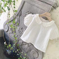 Baby Girl Cute Lapel Short-sleeved Blouse T-shirt