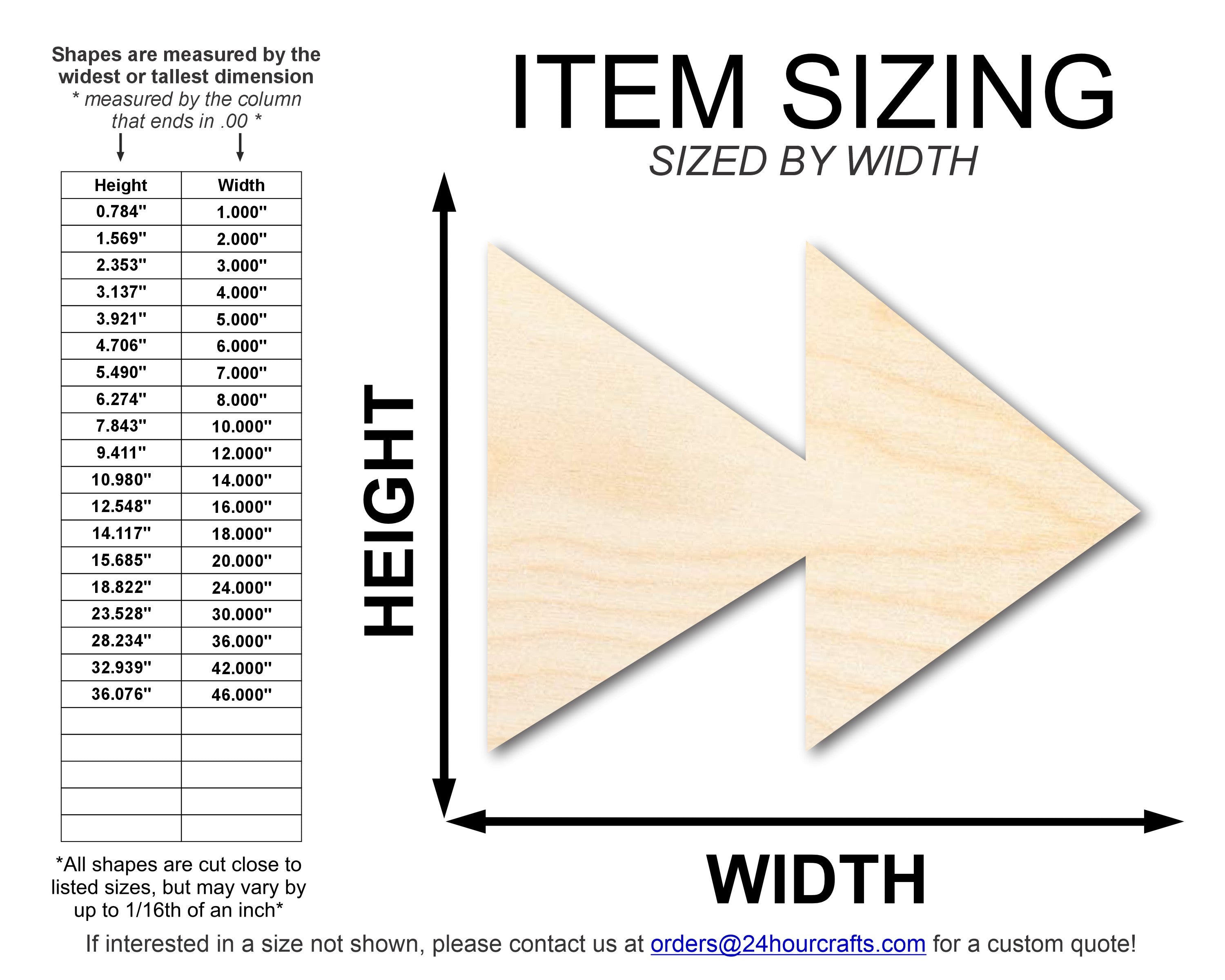Unfinished Wood Fast Forward Shape | DIY Craft Cutout | up to 46" DIY