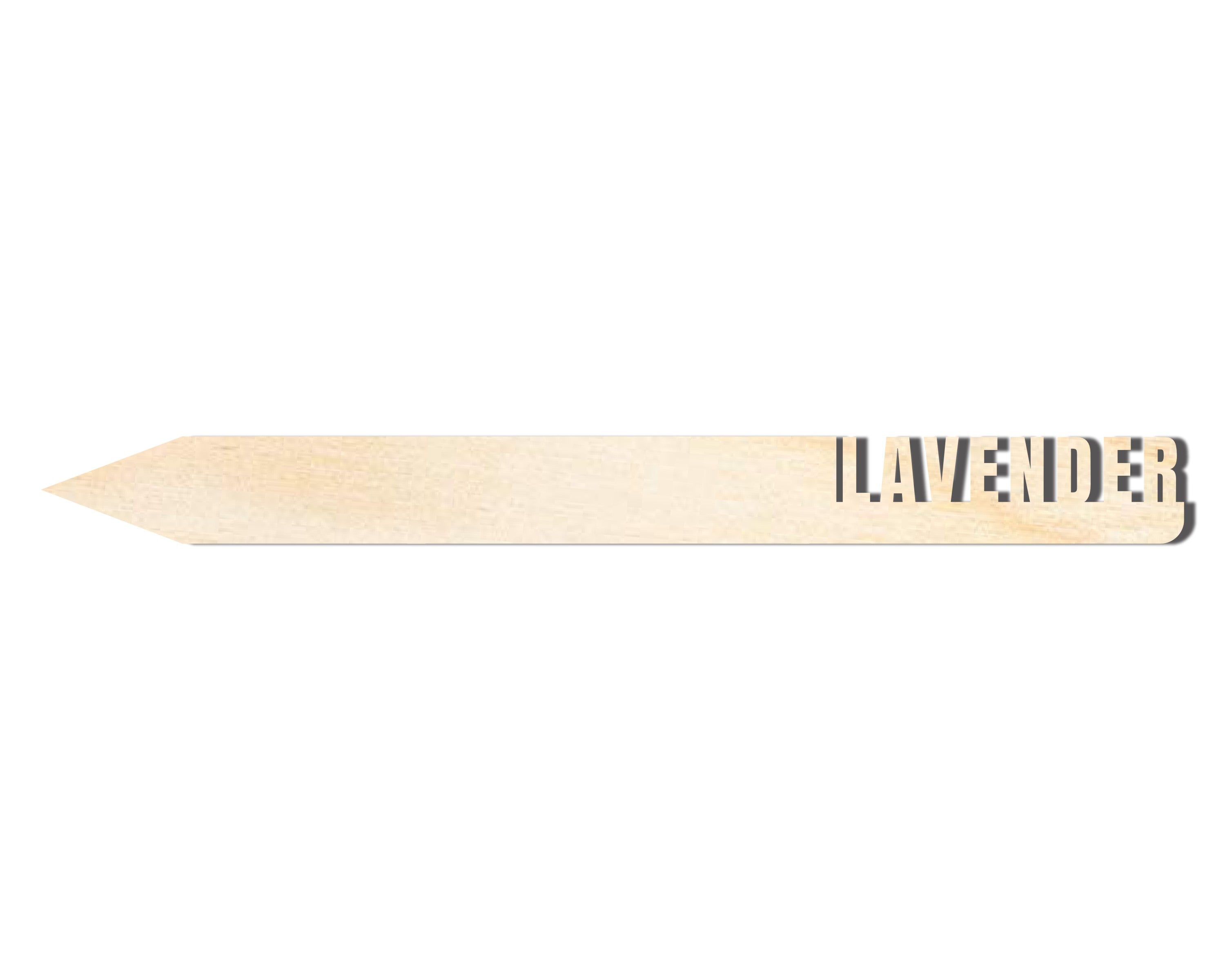 Unfinished Wood Lavender Garden Stake | DIY Craft Cutout | up to 24" DIY