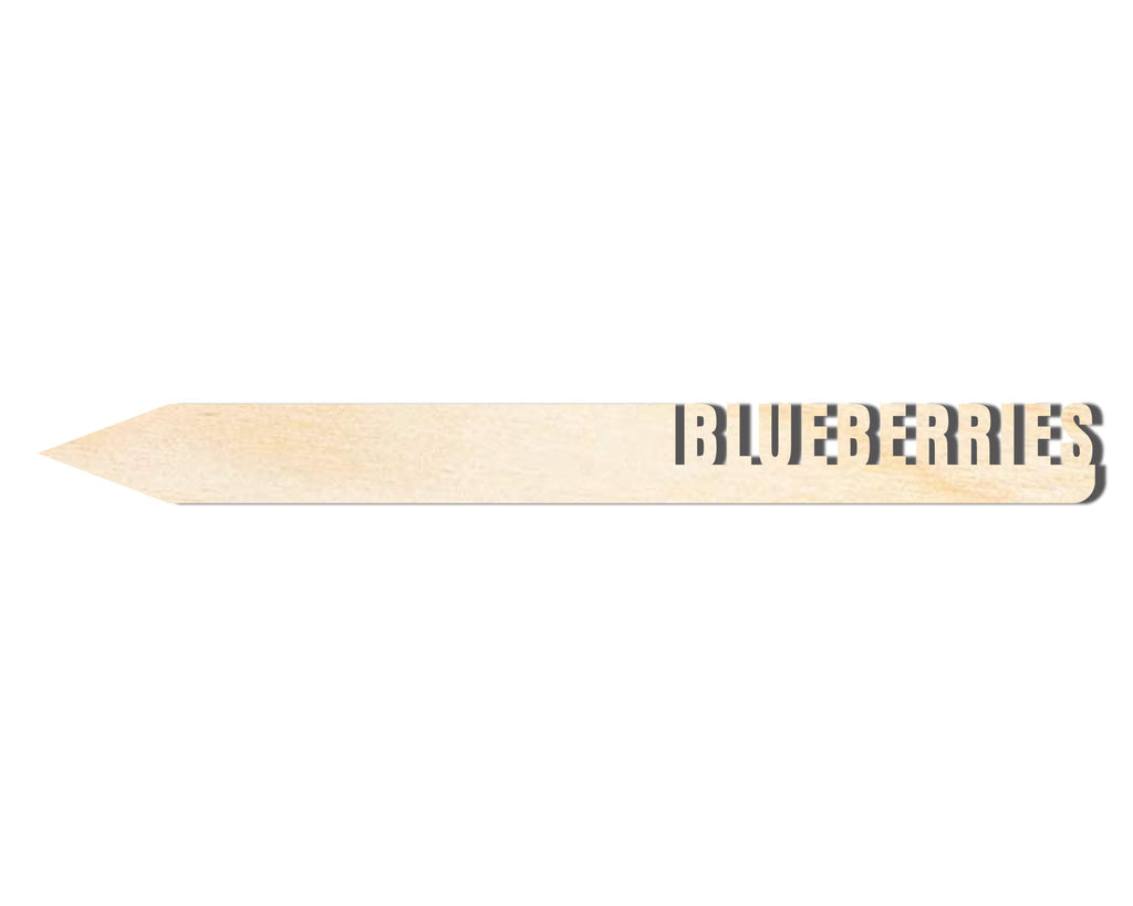 Unfinished Wood Blueberries Garden Stake | DIY Craft Cutout | up to 24" DIY