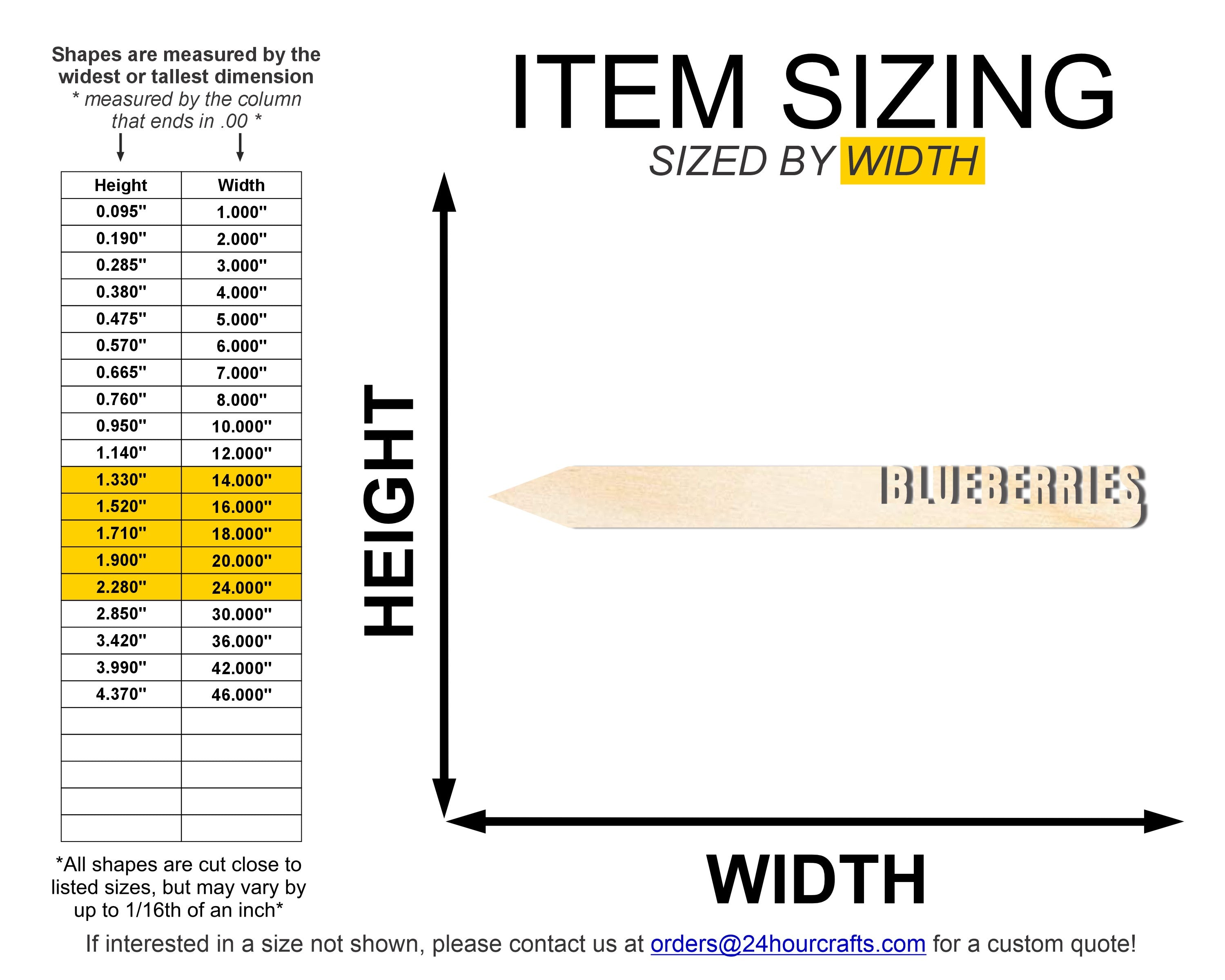 Unfinished Wood Blueberries Garden Stake | DIY Craft Cutout | up to 24" DIY