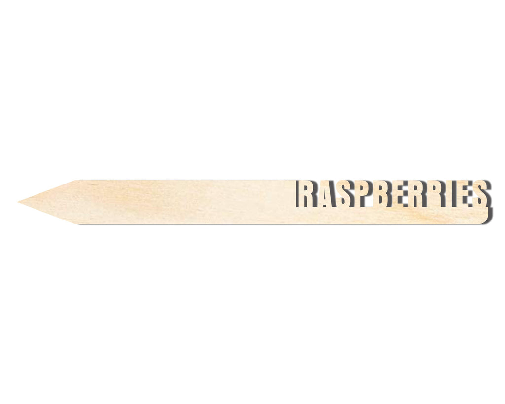 Unfinished Wood Raspberries Garden Stake | DIY Craft Cutout | up to 24" DIY