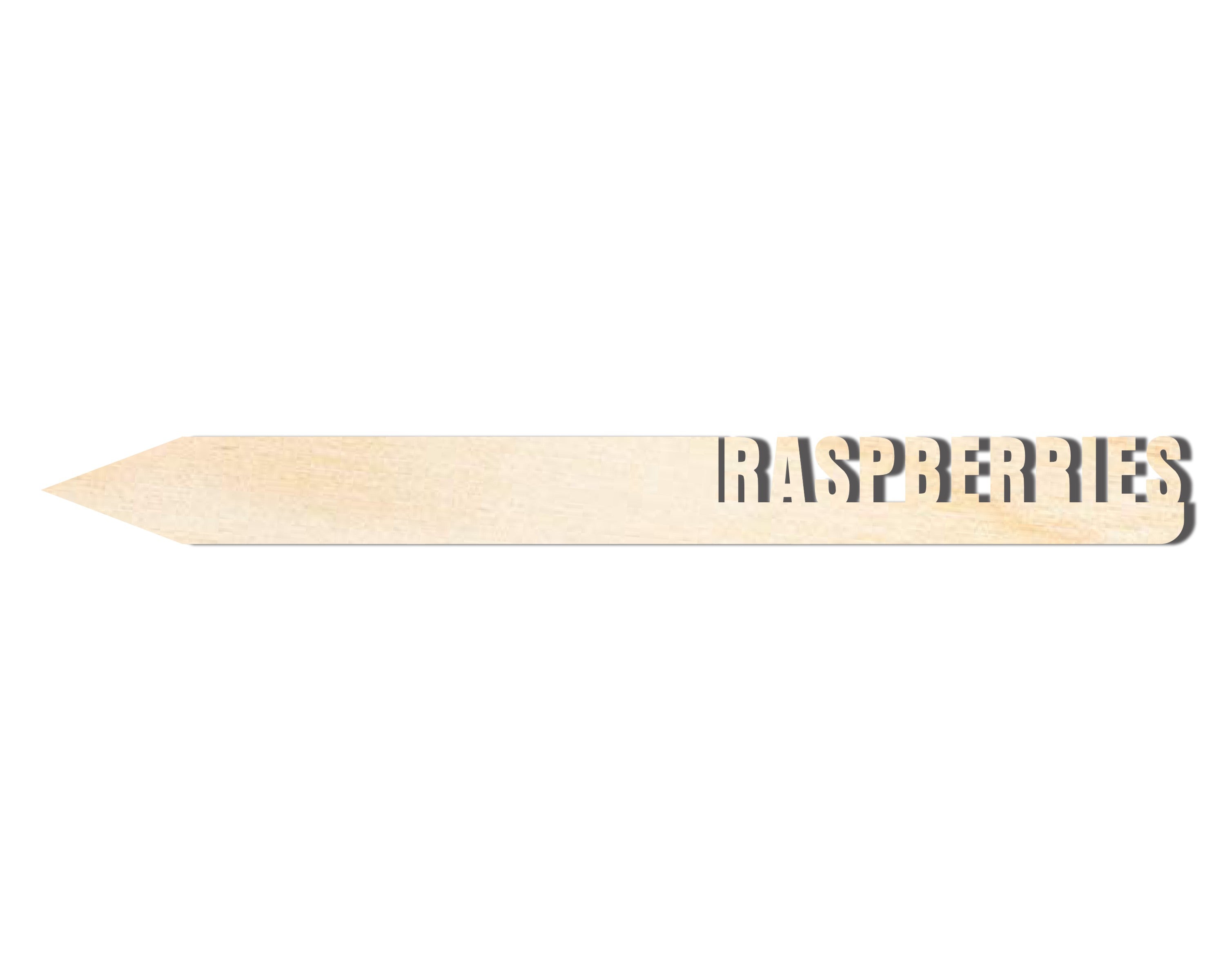 Unfinished Wood Raspberries Garden Stake | DIY Craft Cutout | up to 24" DIY