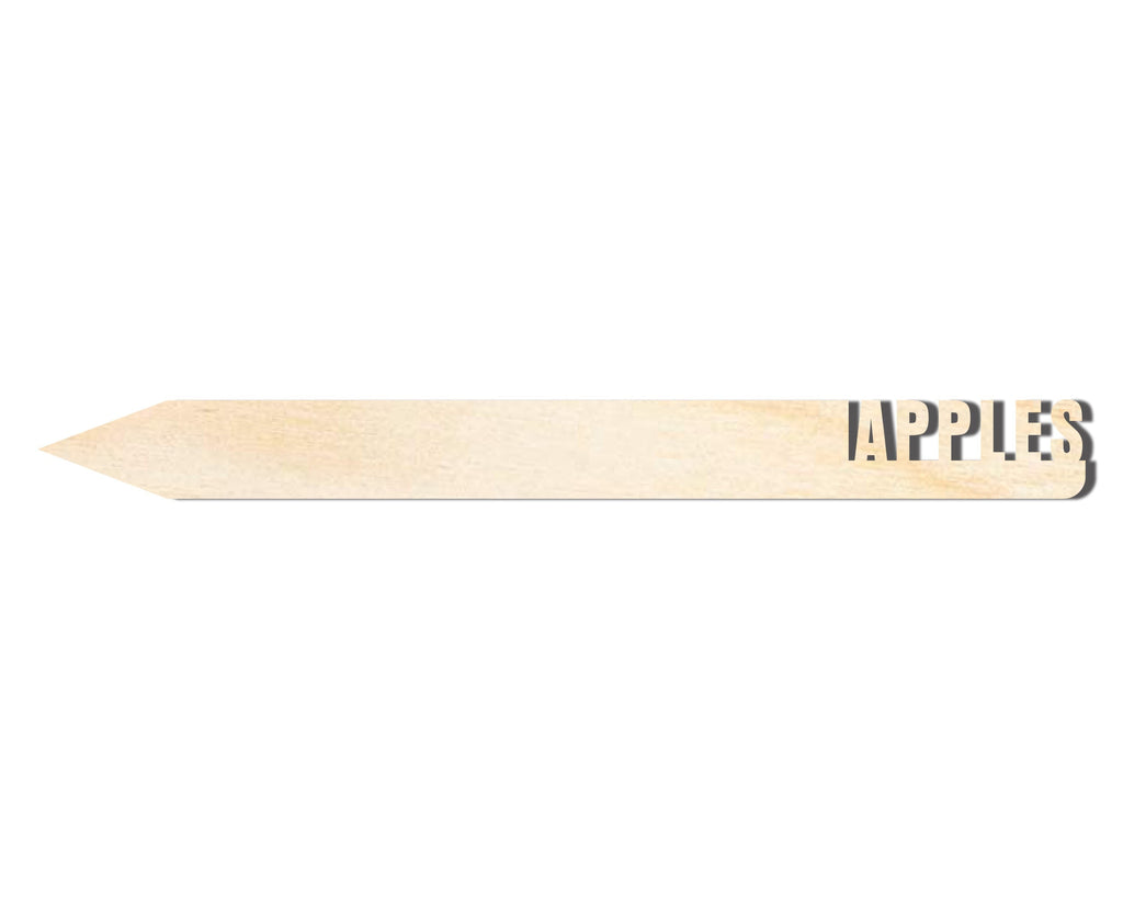 Unfinished Wood Apples Garden Stake | DIY Craft Cutout | up to 24" DIY