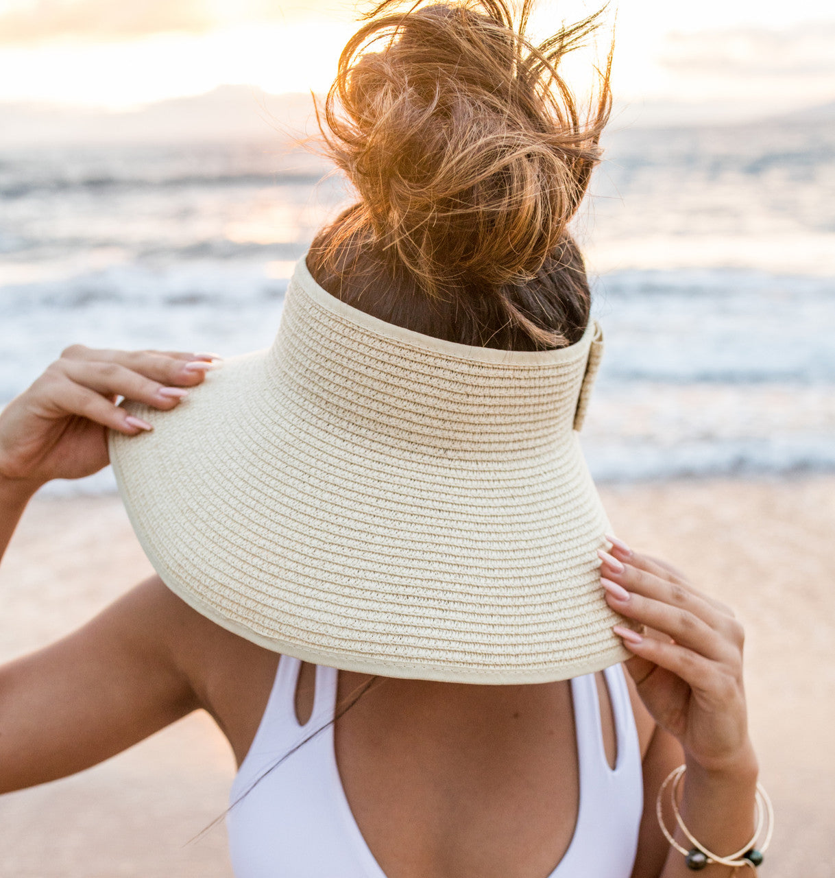 Foldable Wide Brim Bow Visor
