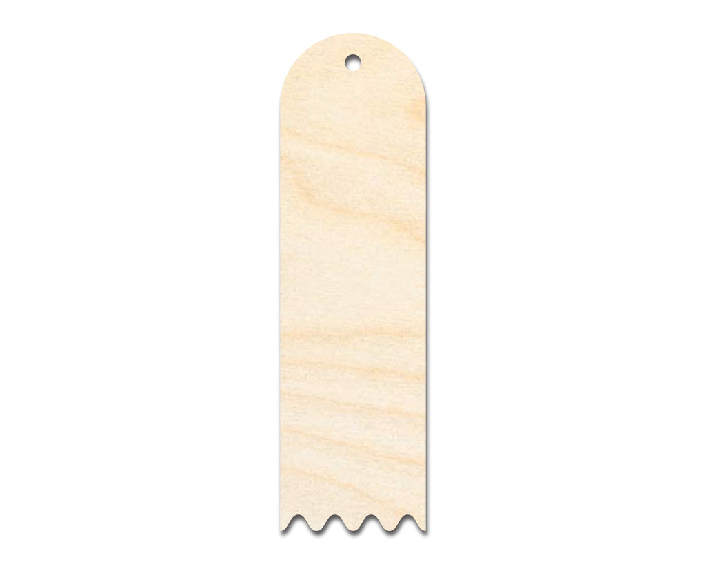 Unfinished Wood Rounded Zig Zag Bookmark Shape | DIY Craft Cutout | up to 12" DIY