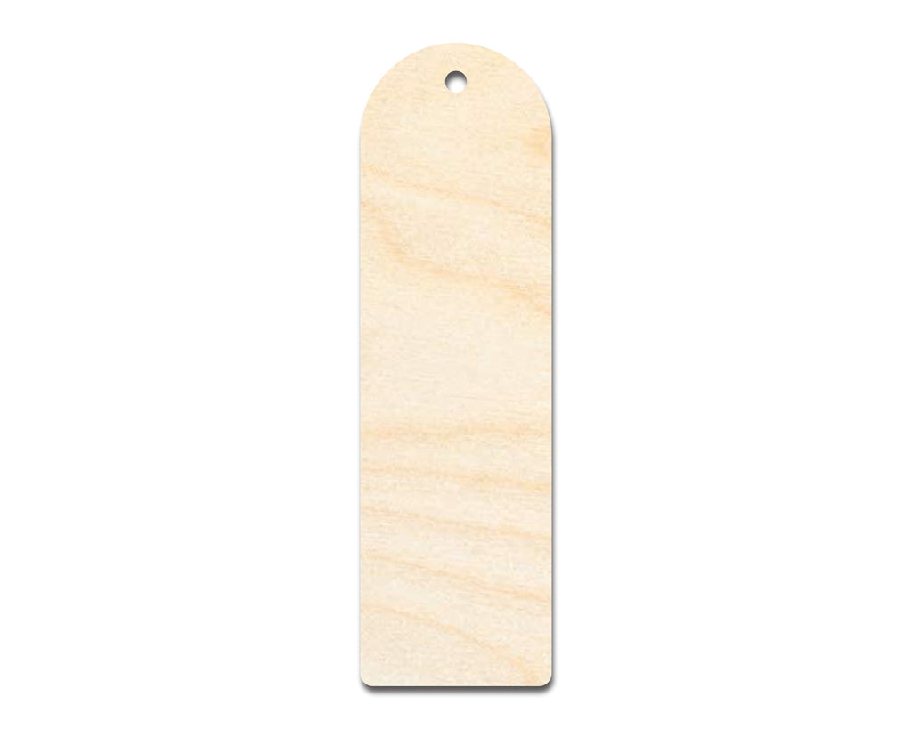 Unfinished Wood Rounded Simple Bookmark Shape | DIY Craft Cutout | up to 12" DIY