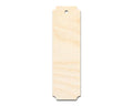 Unfinished Wood Rounded Notched Bookmark Shape | DIY Craft Cutout | up to 12" DIY