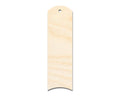 Unfinished Wood Rounded Dome Bookmark Shape | DIY Craft Cutout | up to 12" DIY