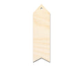 Unfinished Wood Wavy Simple Bookmark Shape | DIY Craft Cutout | up to 12" DIY
