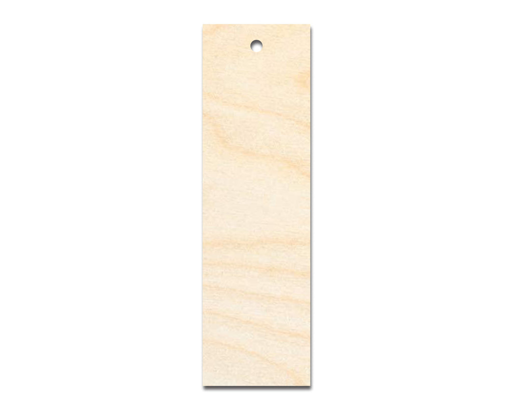 Unfinished Wood Sharp Edge Bookmark Shape | DIY Craft Cutout | up to 12" DIY