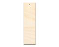 Unfinished Wood Sharp Edge Bookmark Shape | DIY Craft Cutout | up to 12" DIY