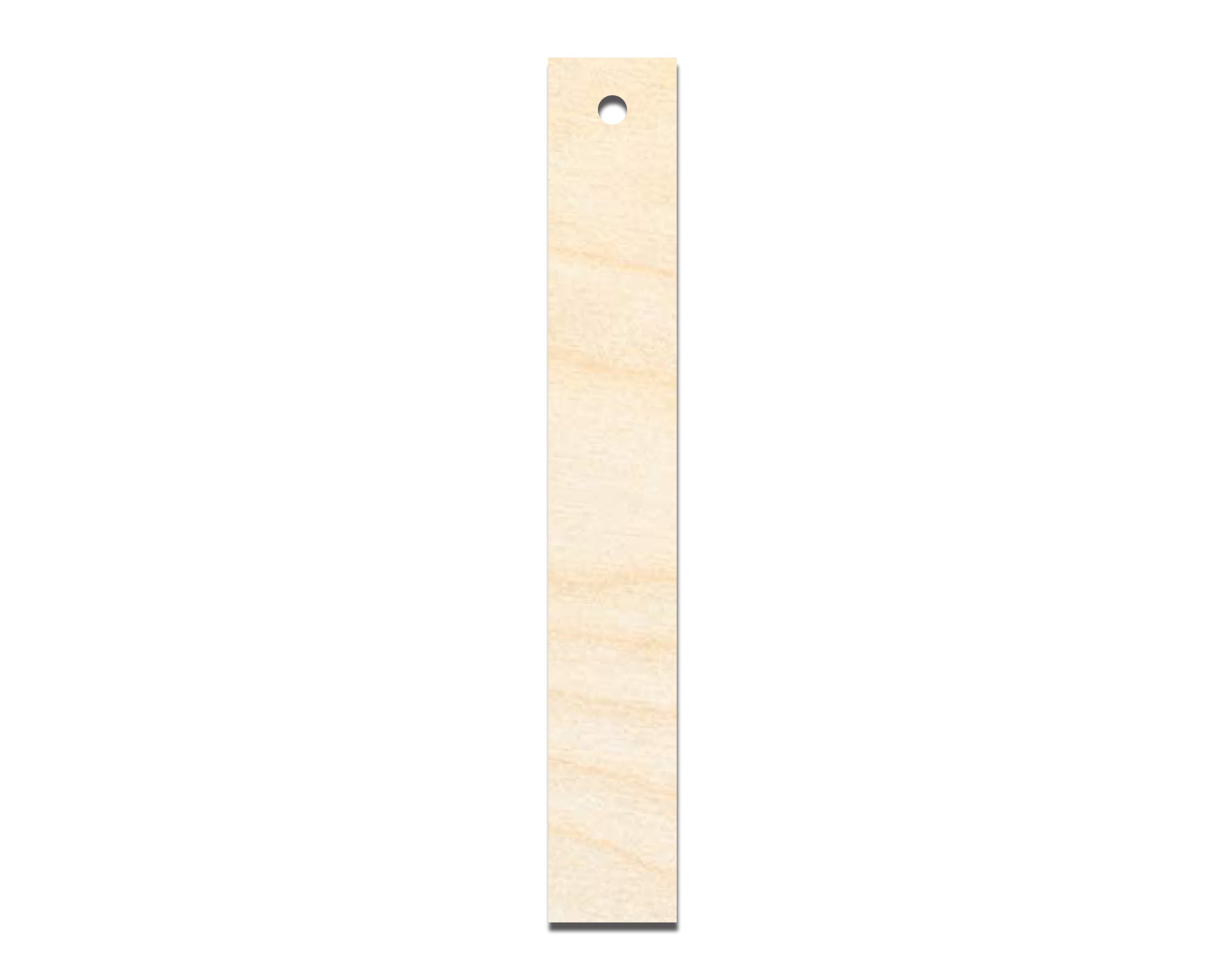 Unfinished Wood Narrow Bookmark Shape | DIY Craft Cutout | up to 12" DIY
