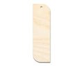 Unfinished Wood Wavy Bookmark Shape | DIY Craft Cutout | up to 12" DIY