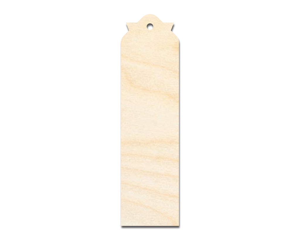 Unfinished Wood Pointed Top Bookmark Shape | DIY Craft Cutout | up to 12" DIY