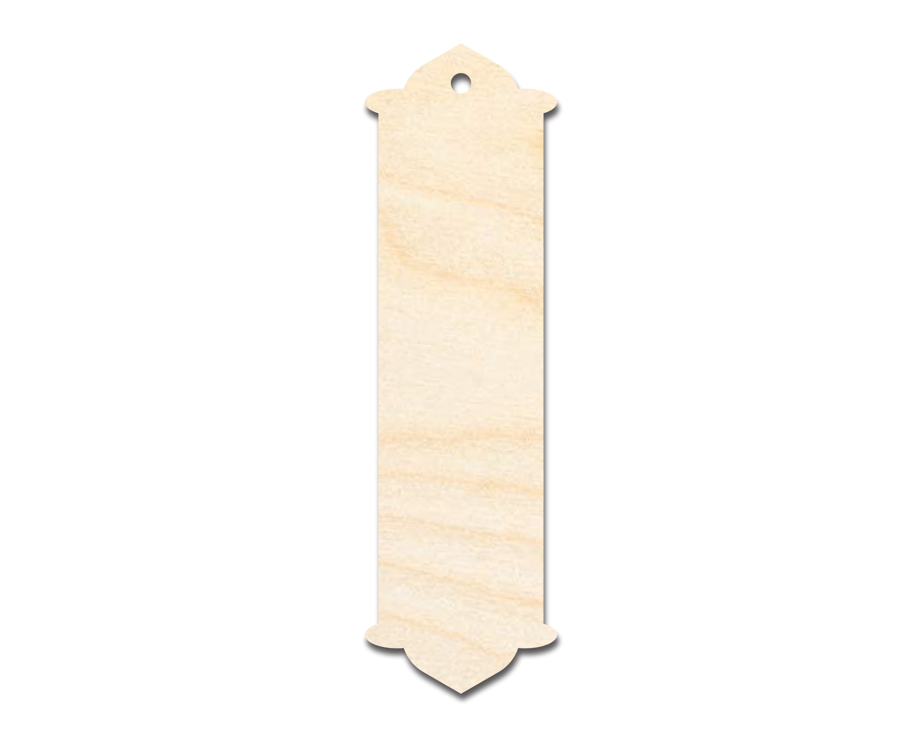 Unfinished Wood Twin Peak Bookmark Shape | DIY Craft Cutout | up to 12" DIY
