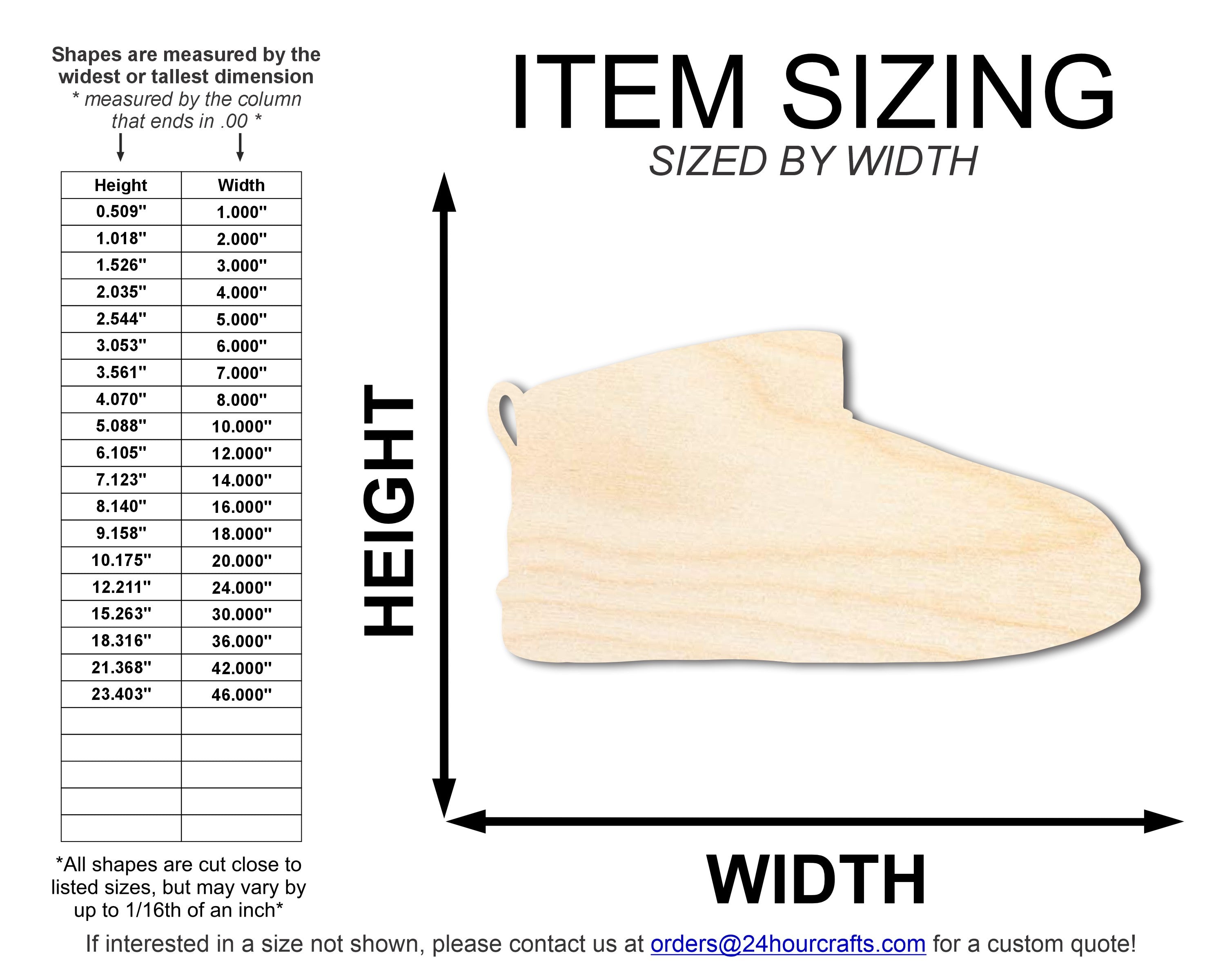 Unfinished Wood Winter Boot Shape | DIY Craft Cutout | up to 46" DIY