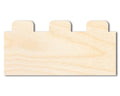 Unfinished Wood Building Blocks Shape | DIY Craft Cutout | up to 46" DIY