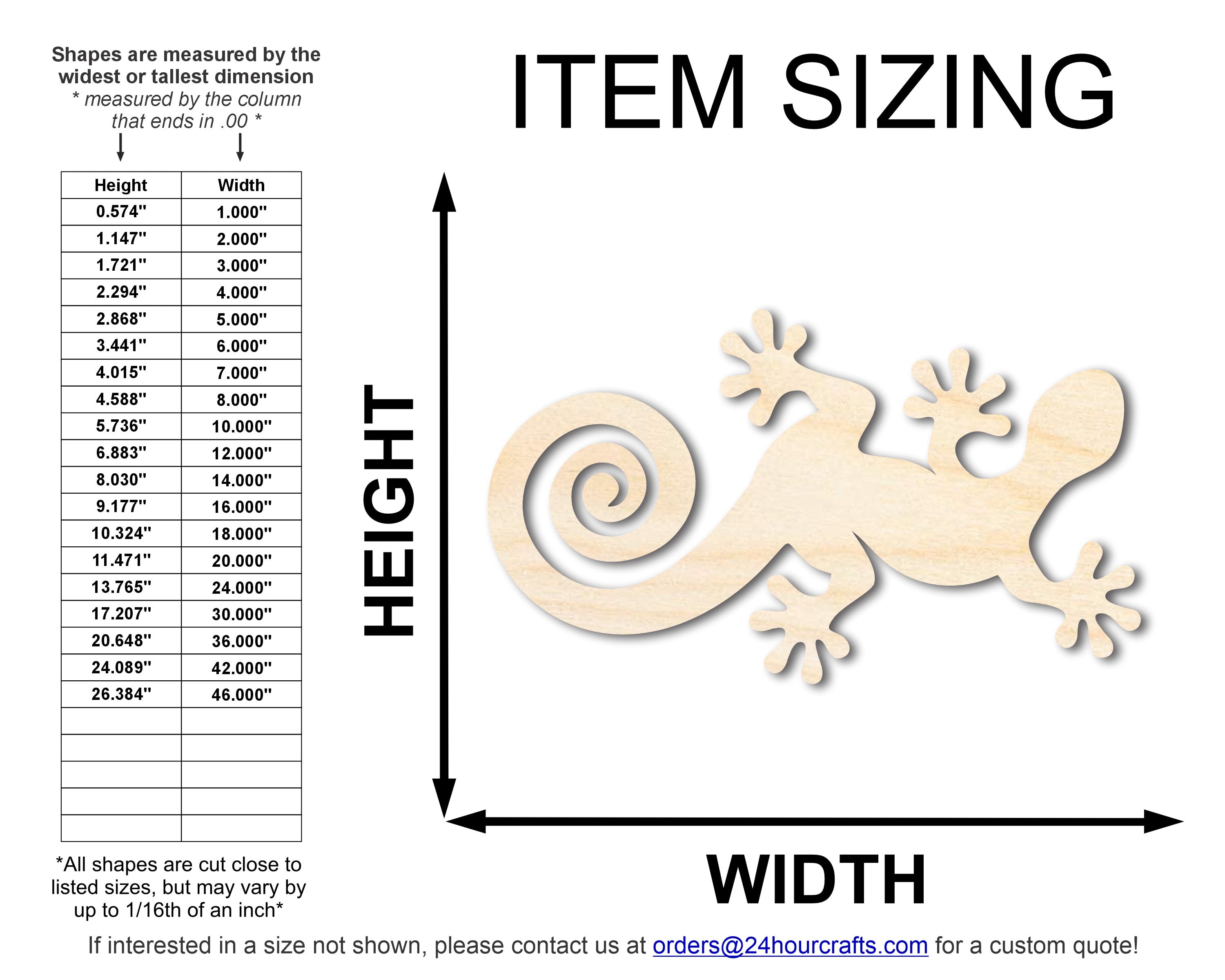 Unfinished Wood Lizard Shape | JGrondz | DIY Craft Cutout | up to 46" DIY
