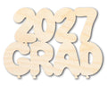Unfinished Wood 2027 Grad Shape | DIY Craft Cutout | up to 46" DIY