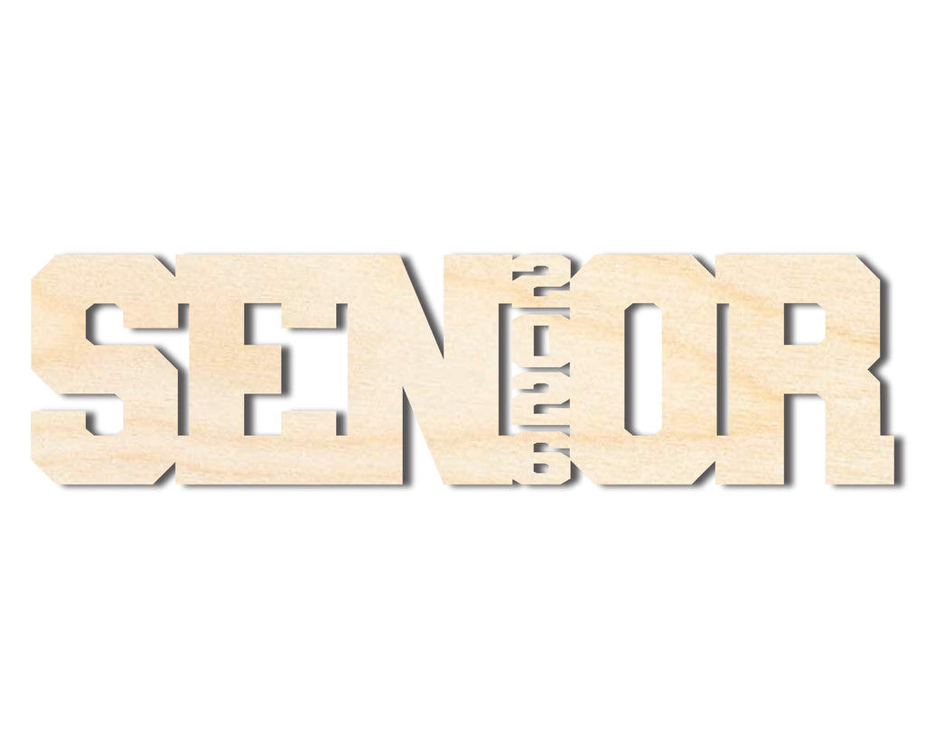 Unfinished Wood 2026 Senior Shape | DIY Craft Cutout | up to 46" DIY