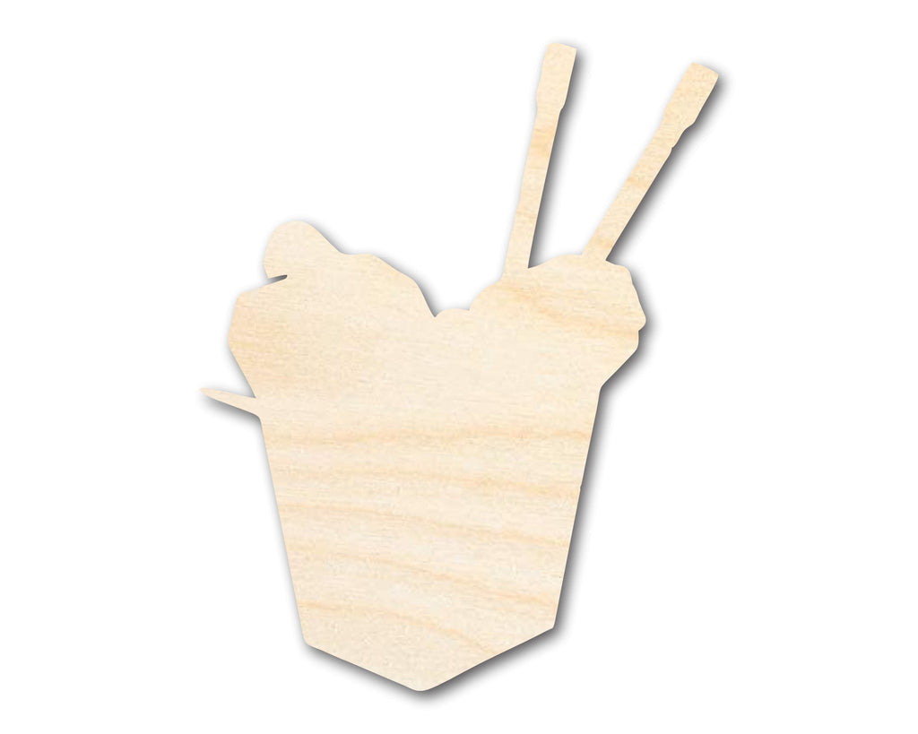 Unfinished Wood Chinese Takeout Shape | DIY Craft Cutout | up to 46" DIY