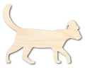 Unfinished Wood Cat With Santa Hat Shape | DIY Craft Cutout | up to 46" DIY