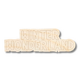 Unfinished Wood Etched Winter Wonderland Shape | Paint By Line Crafts | up to 30" DIY