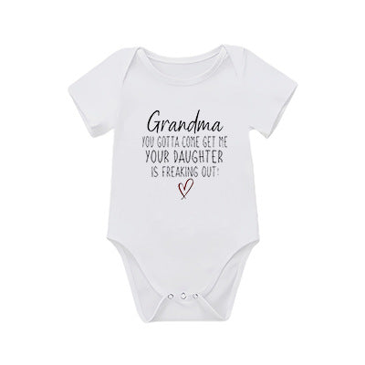 Summer Short Sleeve Baby Romper Bodysuit