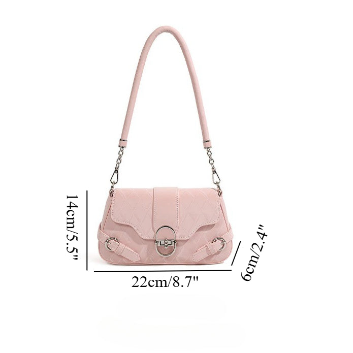 Small shoulder bag, commuter versatile hobo shoulder bag, design baguette bag shoulder bag
