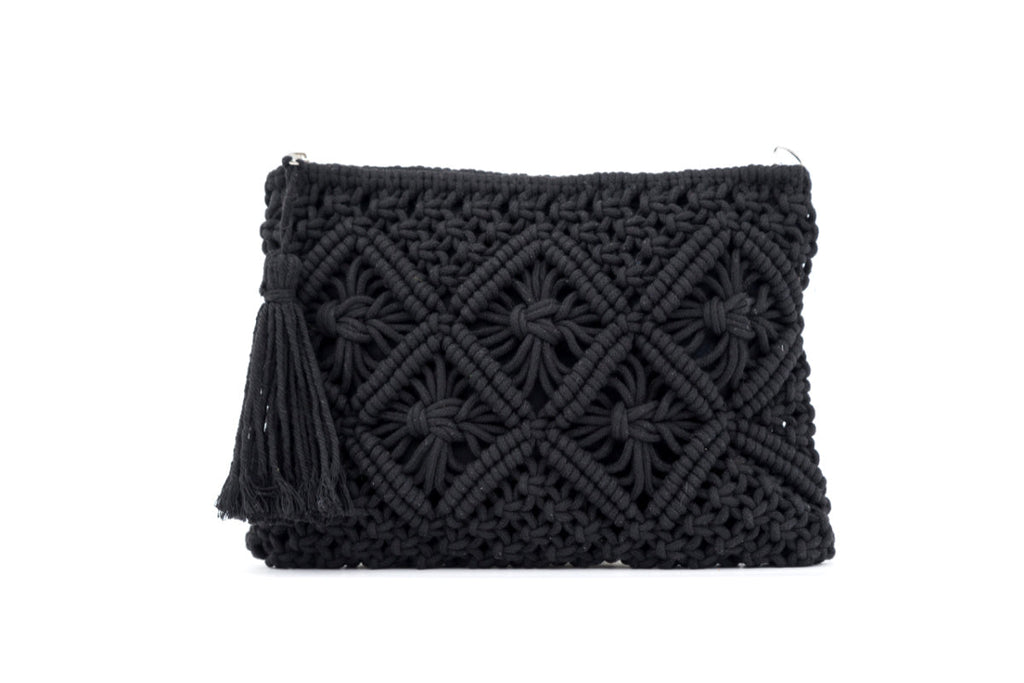 Macrame Tassel Clutch - EveryNest