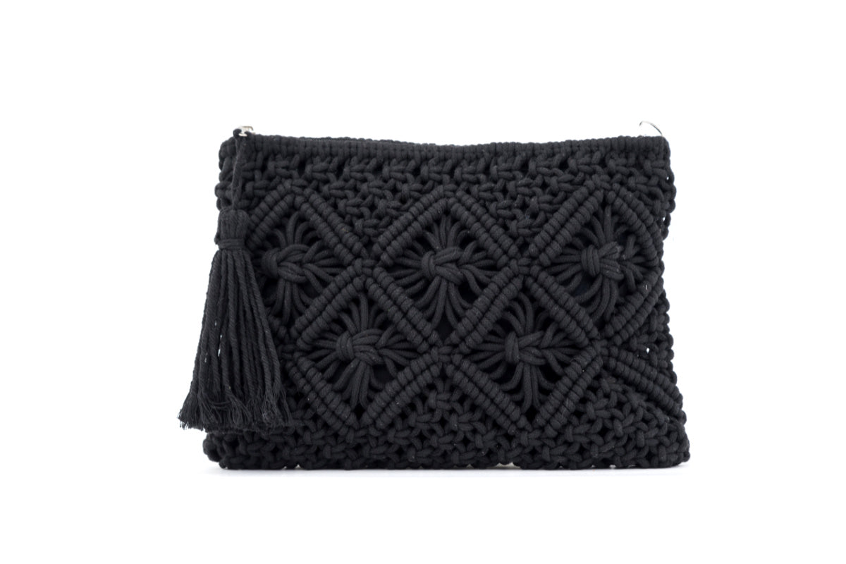 Macrame Tassel Clutch - EveryNest