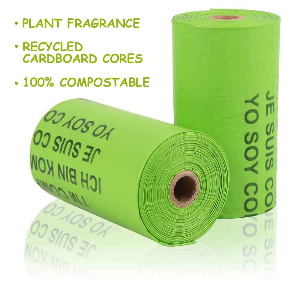 Biodegradable Pet Waste Bags Corn Starch PLA Degradable Poop Bags