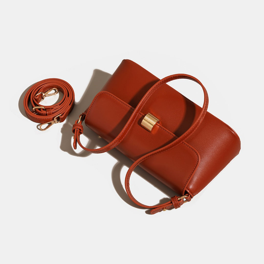 Retro red bag women, summer texture shoulder armpit bag, fashionable shoulder hobo bag small