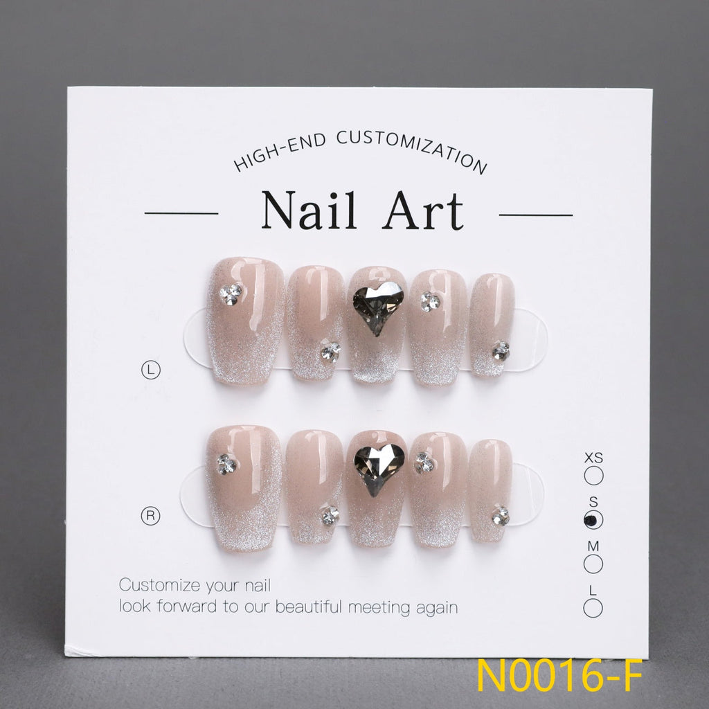 White Nail Wear Nail Art Reusable Press on Nails False Nails