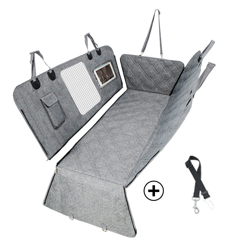 Divisible Waterproof Car Seat Pad for Rear Seats - Suitable for Pets and Humans, Thickened and Water-Resistant Automotive Backseat Pet Pad - EveryNest