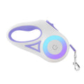 Dog walking rope with LED light automatic retractable traction rope non gripping dog traction rope pet supplies