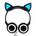 Luxury New Popular Esonstyle Kids Headphones Over Ear with LED Glowing Cat Ears,Safe Wired Kids Headsets 85dB Volume Limited, Food Grade Silicone, 3.5mm Aux Jack, Cat-Inspired Purple Headphones for Girls and Kids