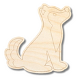 Unfinished Wood Etched Wolf Shape | Paint By Line Crafts | up to 30" DIY