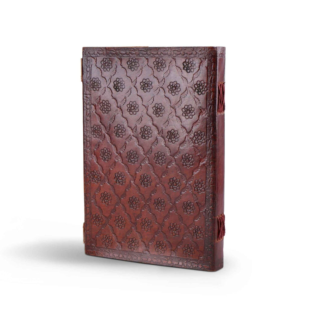 Dark Brown 7 Stones Leather Diary