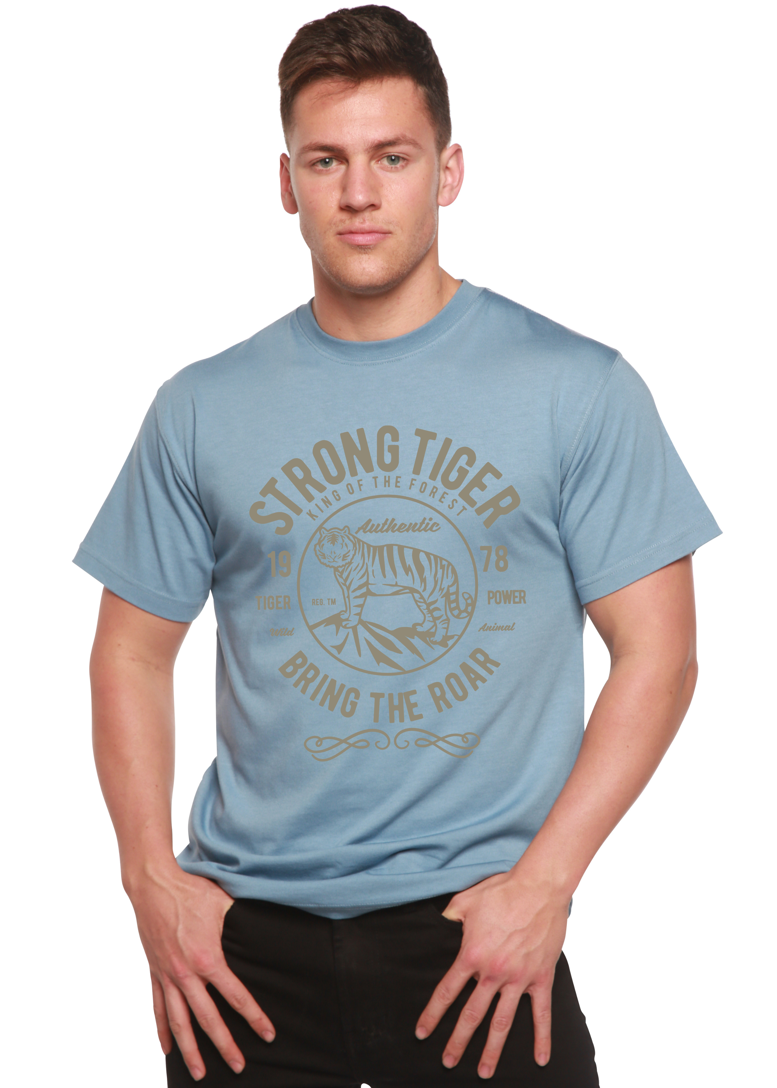 Strong Tiger Spun Bamboo® Men's Bamboo Viscose/Organic Cotton Short Sleeve Graphic T-Shirt