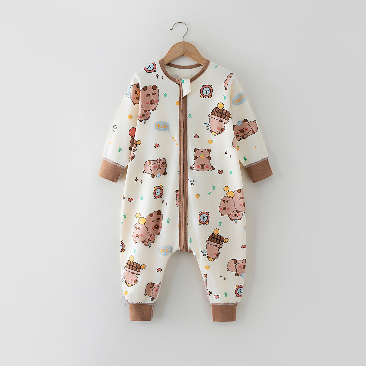 Split-leg Sleeping Bag To Prevent Kicking Off The Covers One-piece Bodysuit