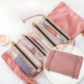 Four-in-one cosmetic bag, makeup bag organizers,Travel makeup bag,Portable travel storage portable toilet bag,