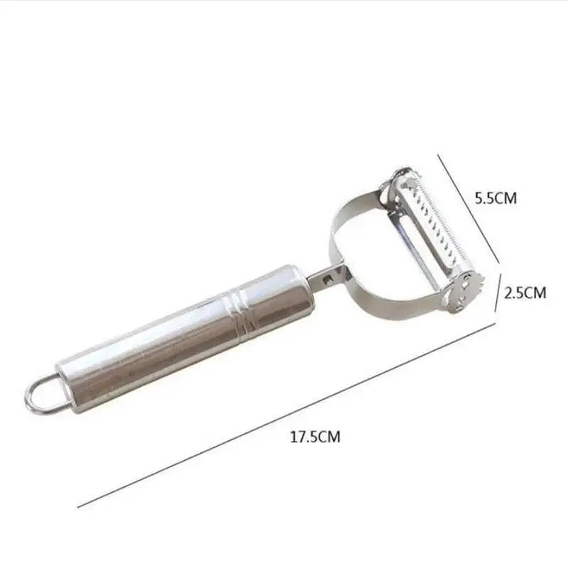 2PCS Stainless Steel Multi-function Vegetable Peeler And Cutter Peeler Potato Carrot Kitchen Tool