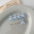2Pcs/Set New Girls Cute Cartoon Bear Jelly Color Hairpins Sweet Hair Clips Bangs Side Barrette Headband Fashion Hair Accessories For Women